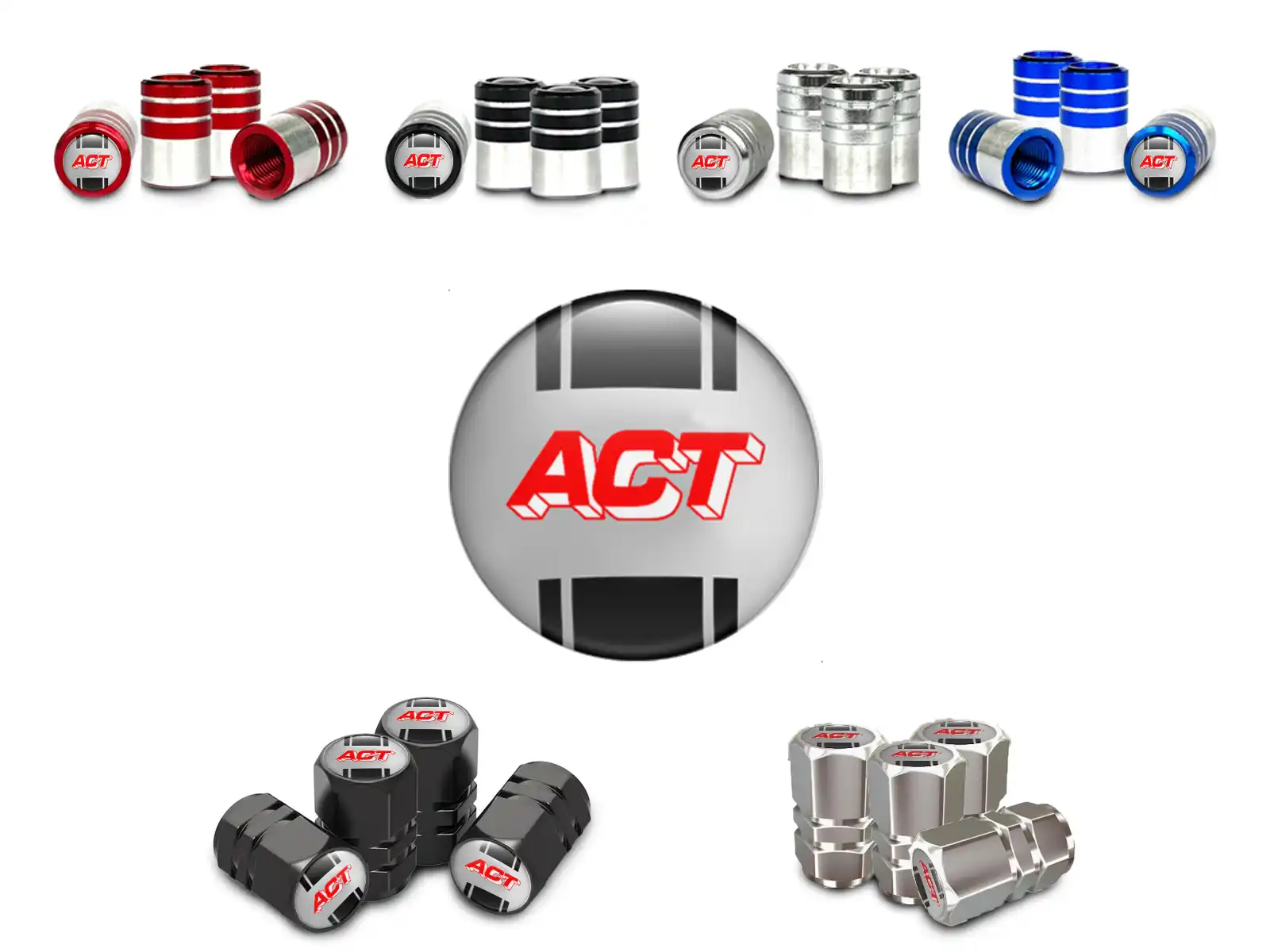 ACT Wheel Valve Stem Caps for SUVs Force